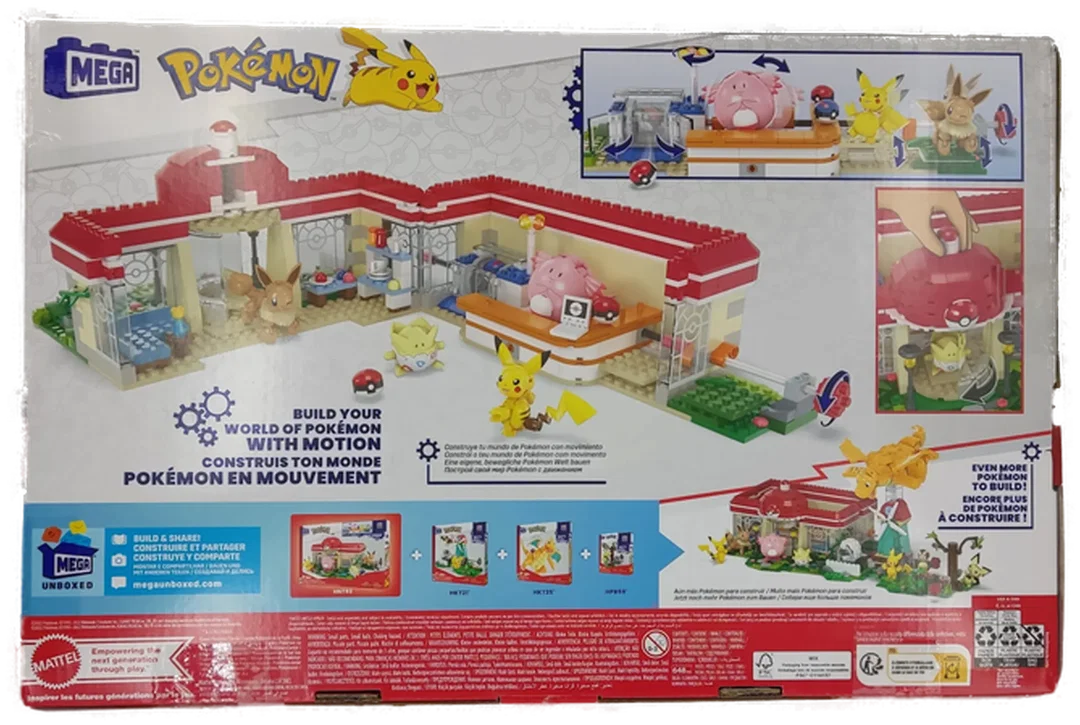 MEGA Pokémon Klemmbausteine Set Pokémon Center, inkl. 5 seltene Pokemon Sammelkarten – Bild 3
