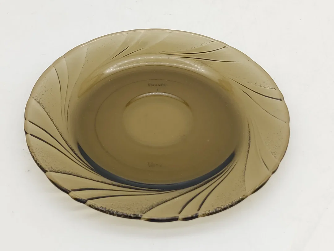 Vereco Duralex Smoked Glass Swirl 6 Stk Tee-Kaffeetassen + 6 Stk Untertassen – Bild 5