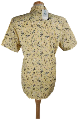 Garcia Herren Hemd gelb geblümt - XL - Bild 2