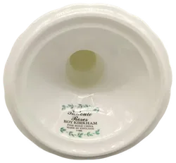 Roy Kirkham Porzellan/Keramik Kerzenhalter weiß mit Blumenmuster Höhe ca 18cm - Bild 2