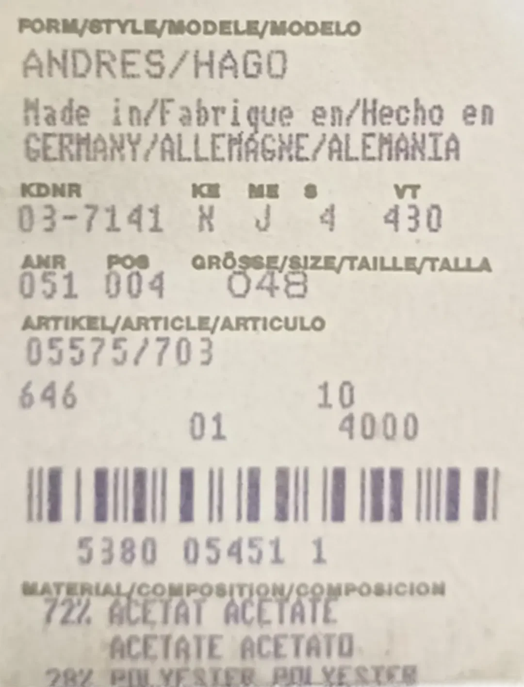 Hugo Boss Herrenblazer schwarz Gr. 48 – Bild 4