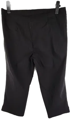 Stretchhose 'Ulla Popken', halblang mit Gummizugbund, schwarz, Größe 50 - Bild 3