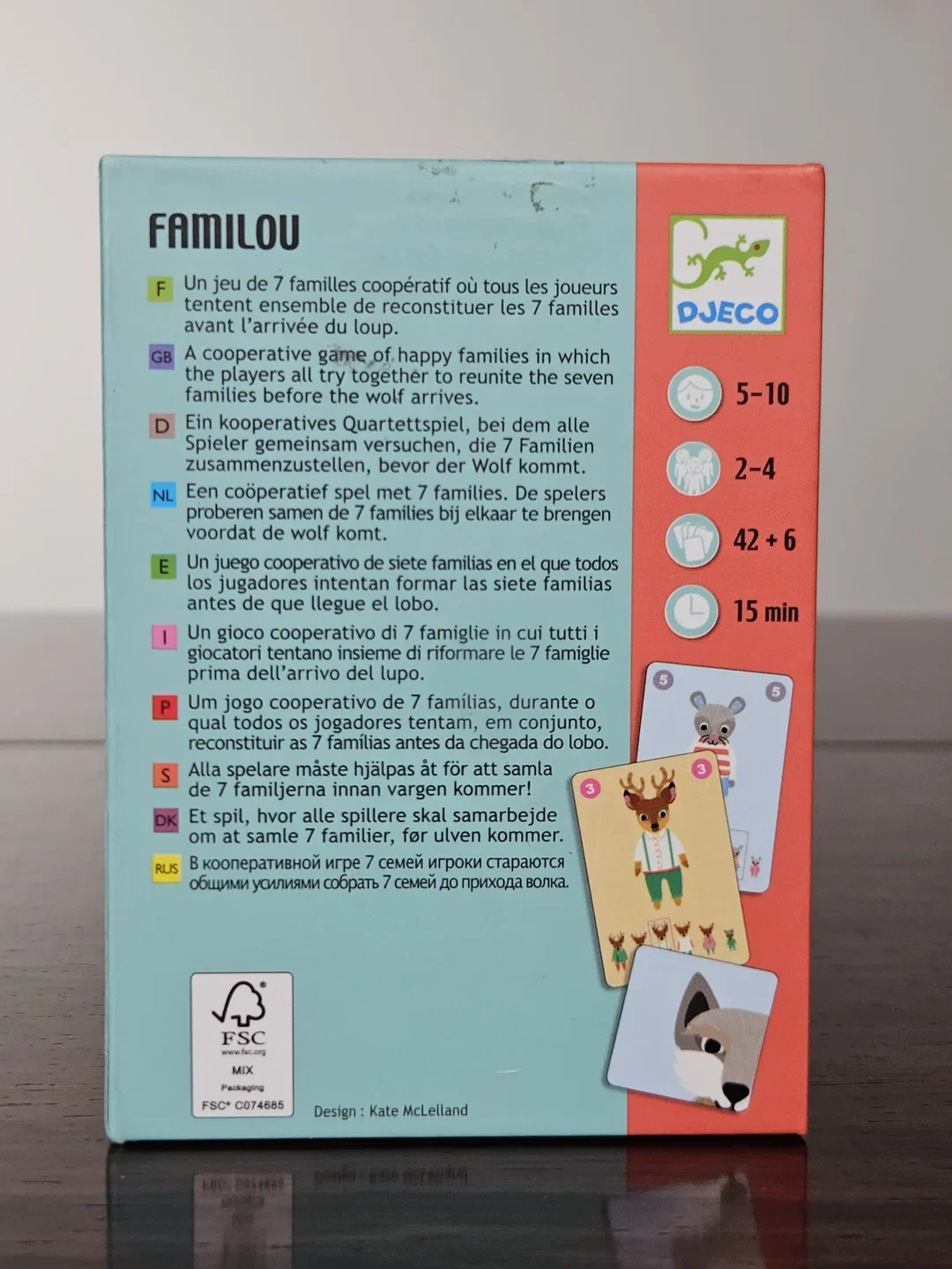 FAMILOU - Quartettspiel - DJECO – Bild 2