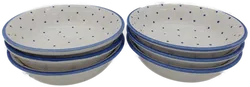 Gmundner Keramik Schälchen Set (6 Stück) blaue Tupfen - Bild 3