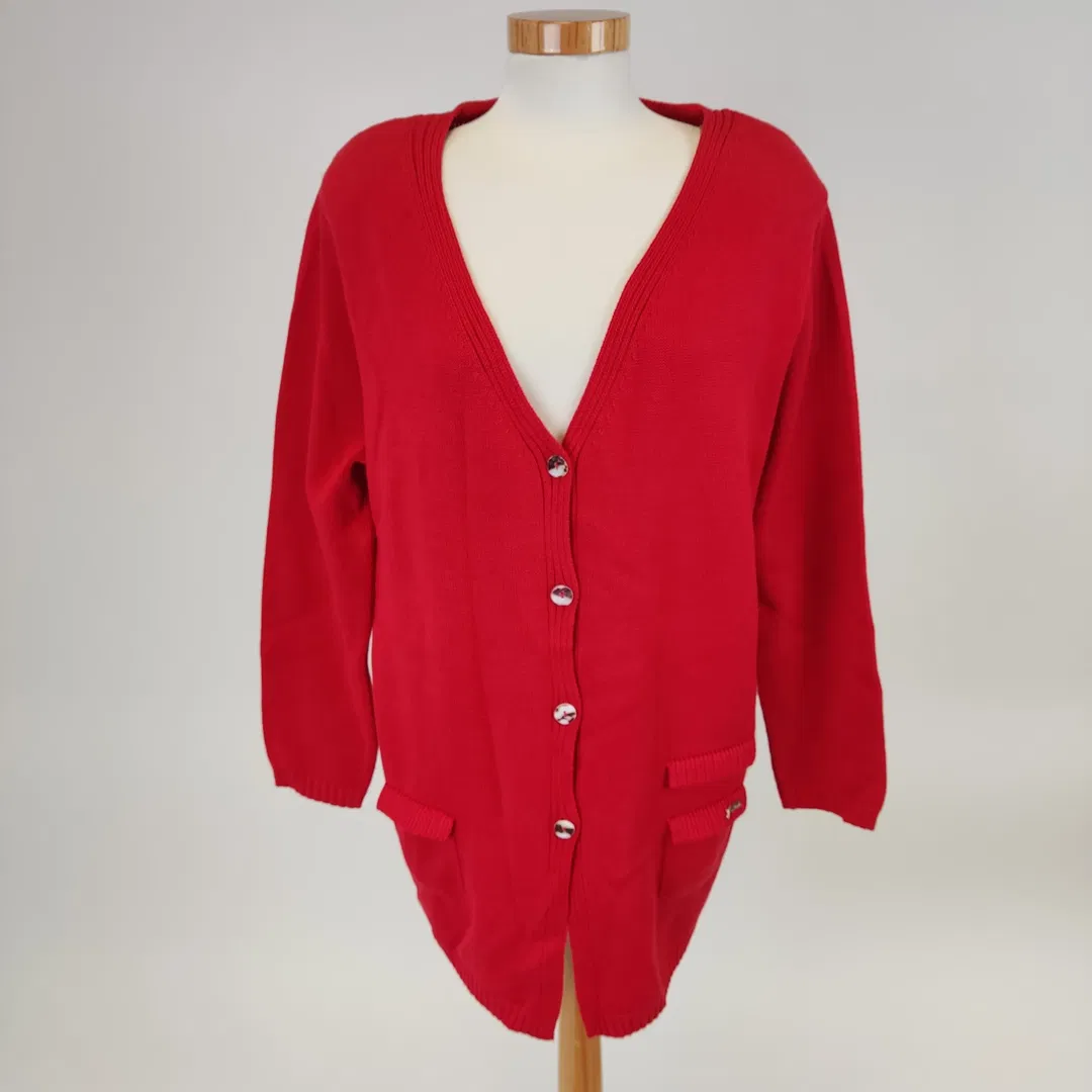 Kobleder Damenstrickjacke - Gr.48 - Bild 4