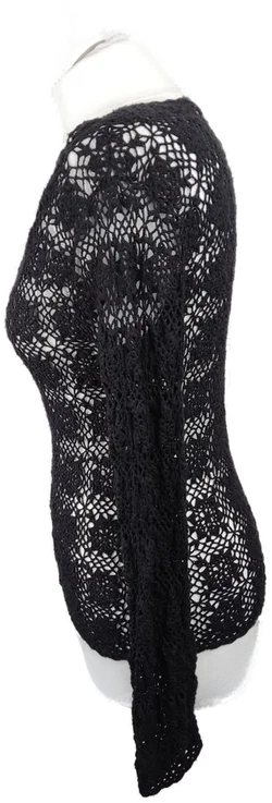 Damen Netzpullover s.Oliver Schwarz Größe 36 | Casual-Chic – Vorschau 2