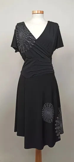 Desigual Midikleid schwarz Gr. XL - Bild 1