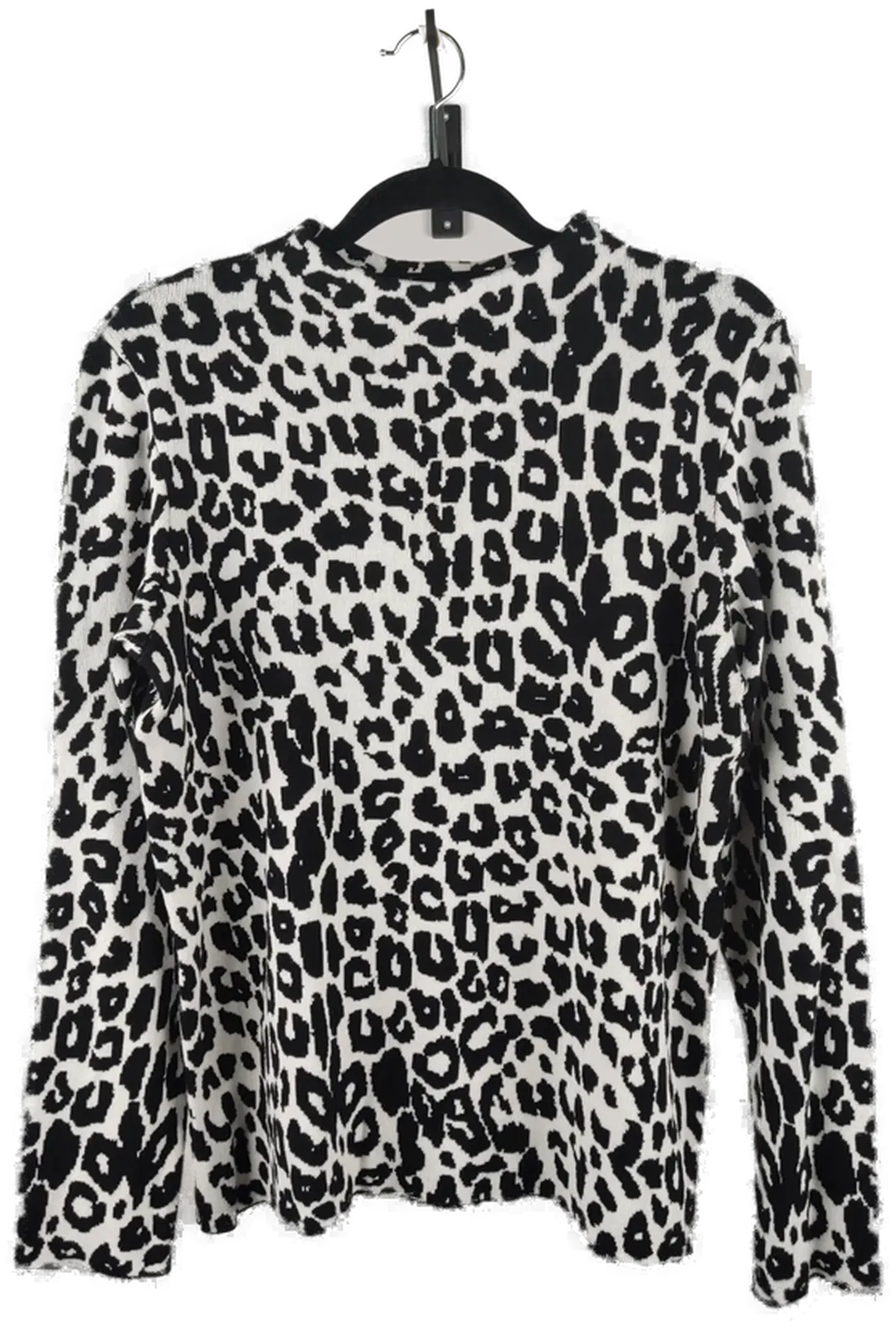 Hallhuber Damen Strickpullover Leopardenmuster schwarz/weiß - XL/42 - Bild 1