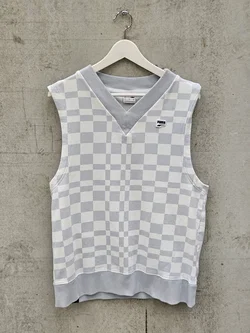 Puma Herren Pullunder, grau/weiß- Gr. S