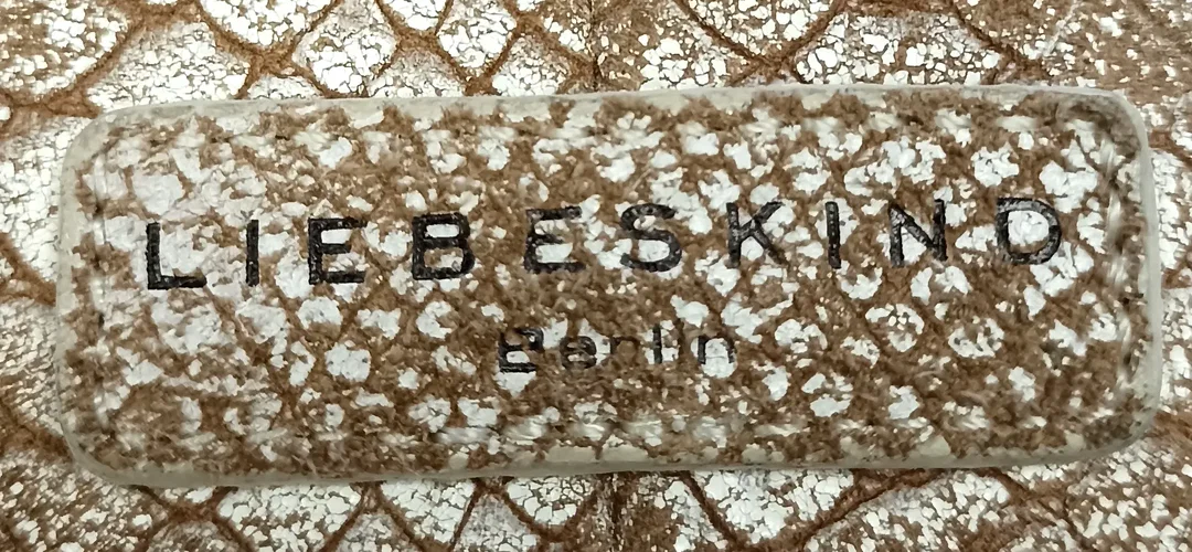 Liebeskind Berlin Ledertasche schlangenoptik braun/weiß – Bild 11