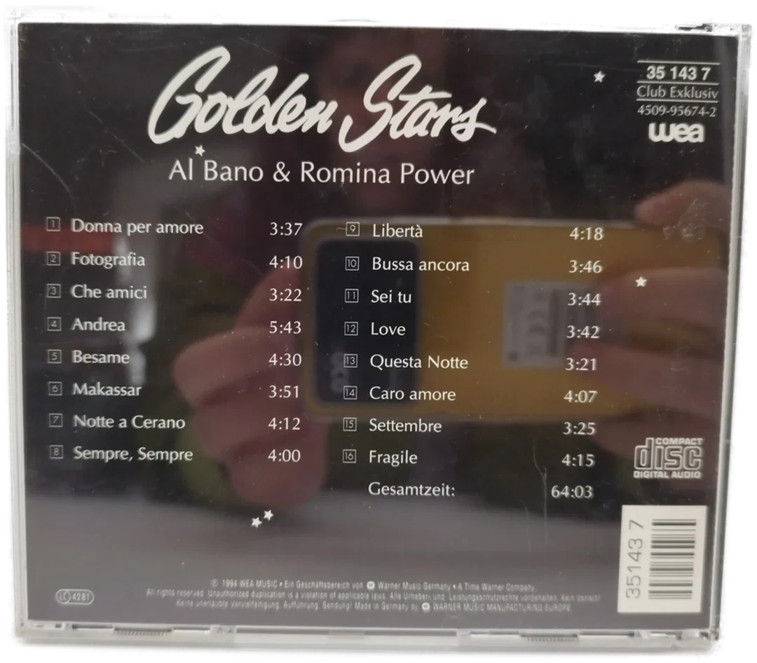 Golden Stars International - Al Bano & Romina Power / CD  – Bild 2
