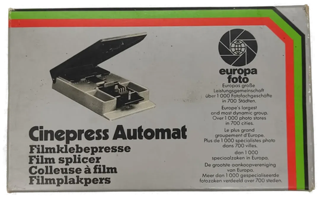 Europa-Foto Cinepress Automat Super 8 + Single 8 Filmklebepresse - Bild 4