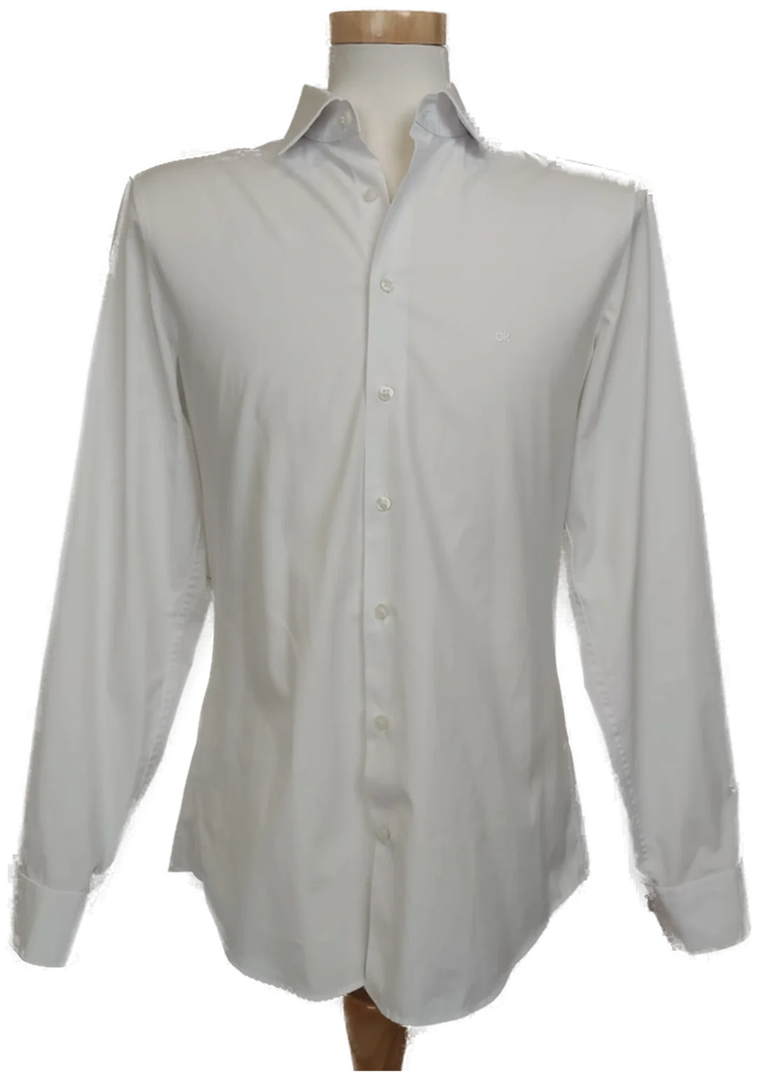 Calvin Klein Herren Hemd fitted weiß Gr. 40 - Bild 1