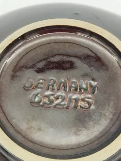 Vintage Keramik-Schale - braun - Bild 5