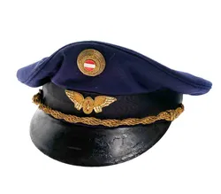 ÖBB Bahnkappe, Größe 62, goldene Flügelabzeichen, dunkelblau - Bild 2