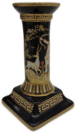 Griechischer Kerzenständer mit 24k Gold handbemalt - Bild 2