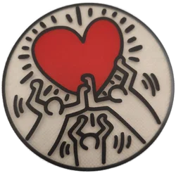 Untersetzer Keith Haring, Transparent, Pop‑Art‑Schatz, Kunststoff - Bild 2