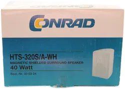Conrad HTS-320S/A-WH Surround Lautsprecher – 40 Watt – Weiß – Magnetisch geschirmt - Bild 4