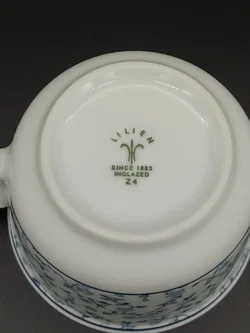 6er Set Lilien Porzellan, Vintage - Bild 6