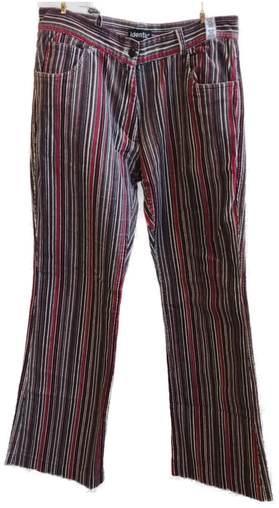 Identic Damenhose mehrfarbig gestreift - Gr.38/L36 - Bild 1