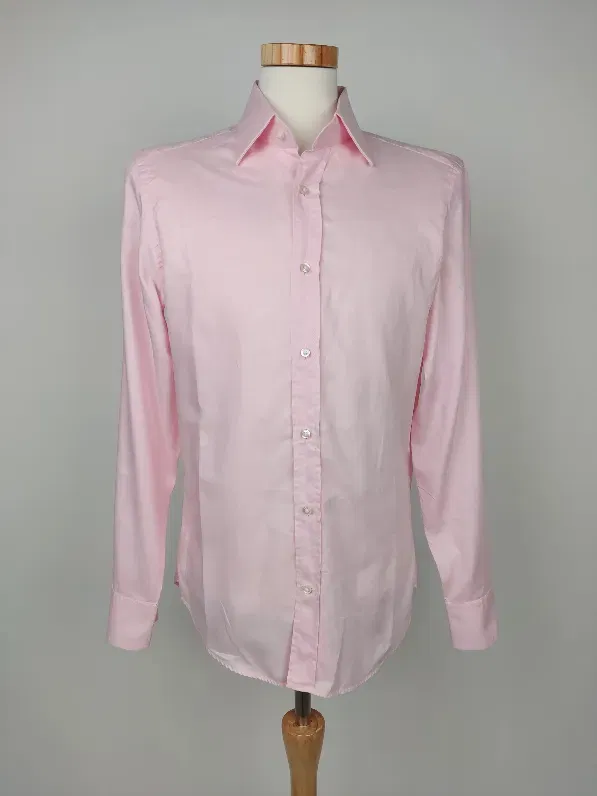 René Lezard Herren Hemd, rose - Gr. M  - Bild 4