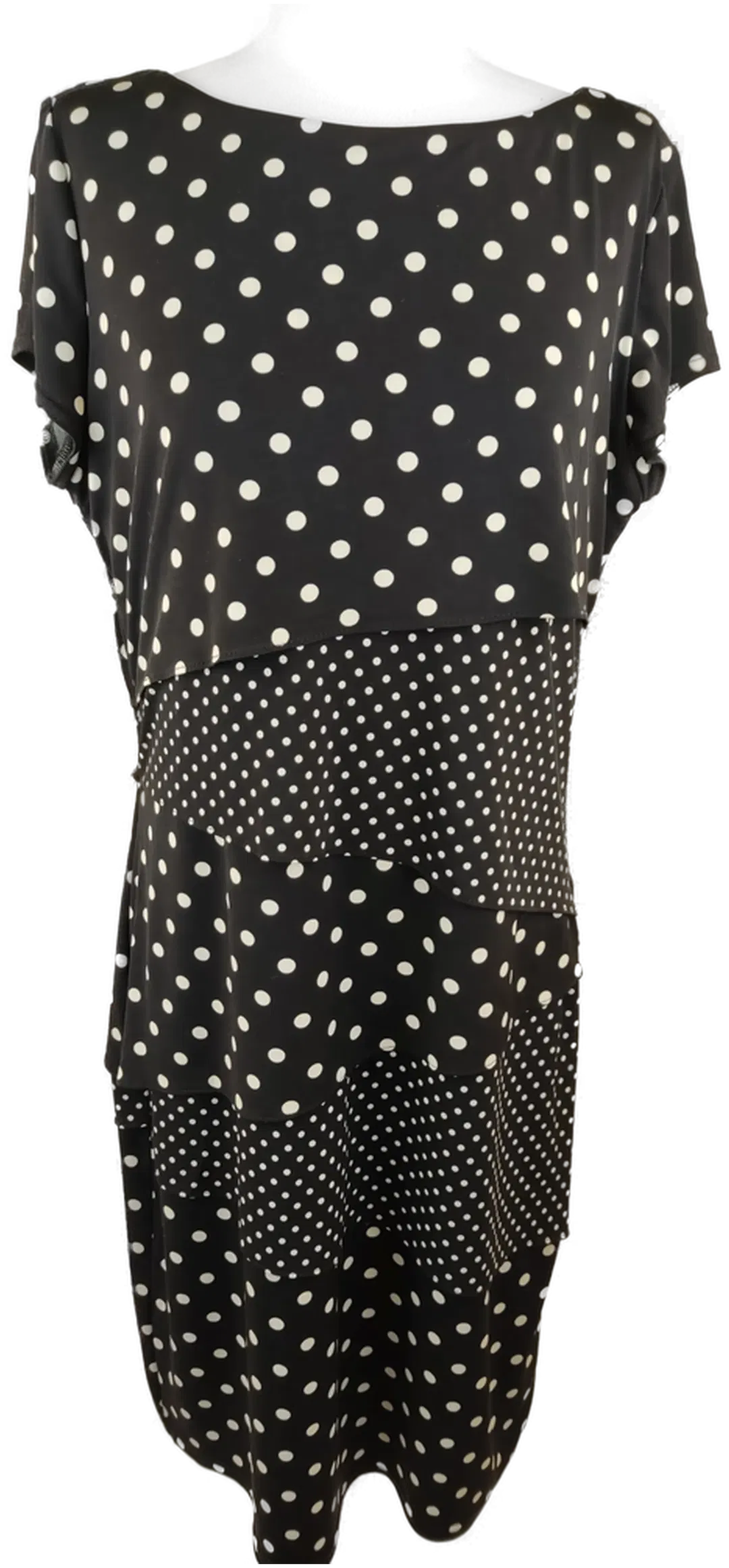 Joseph Ribkoff Midikleid schwarz mit weissen Punkten - M/38 - Bild 1