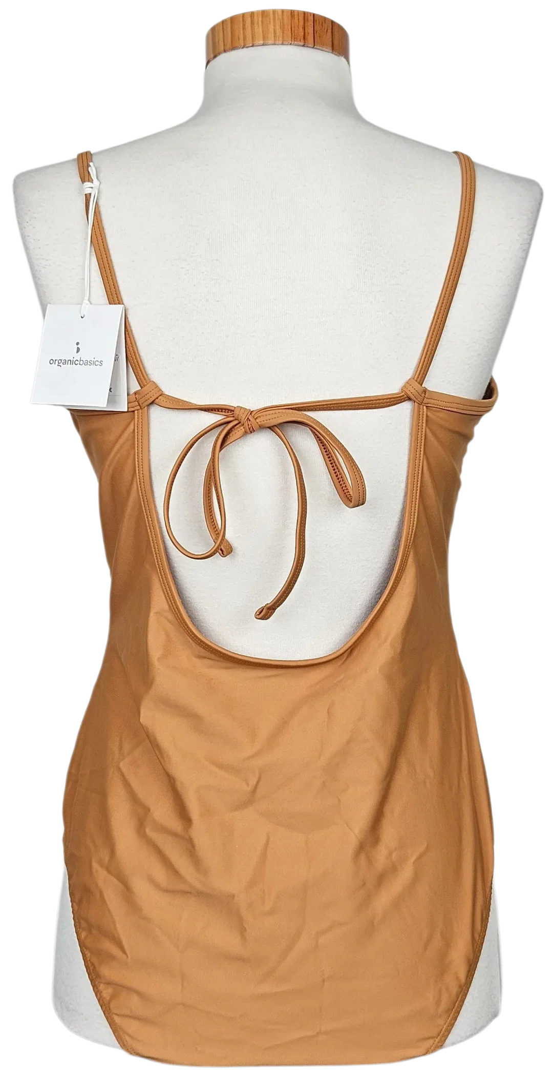 Organic Basics Damen Badeanzug, ocker - Gr. XL – Bild 3