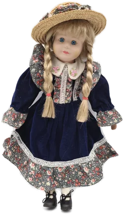 Porzellanpuppe, 42cm, Vintage 80er Jahre
