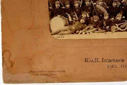 Vintage K.u.K. Infanterie‑Regiment Nr. 22 – Regimentskapelle, Zara/Feber 1891, Kabinettfoto - Bild 2