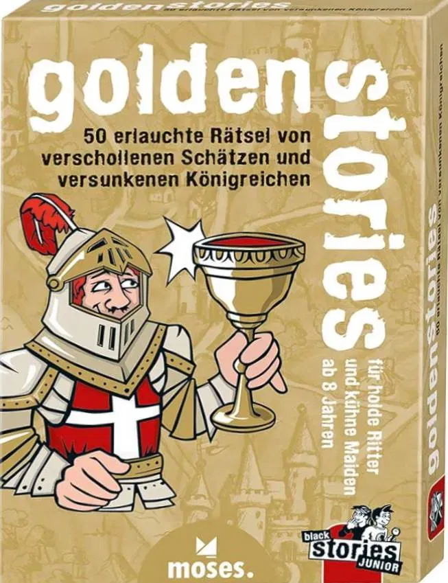 moses. black stories Junior – golden stories | Rätsel-Kartenspiel für Kinder - Bild 1