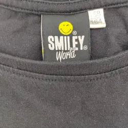 H&M Kinderlangarmshirt schwarz mit Smiley Aufdruck - Gr.158/164 - Bild 5