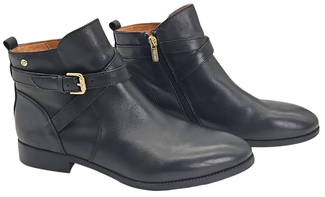 Pikolinos Damen Leder Stiefeletten, schwarz - Gr. 40 - Bild 4