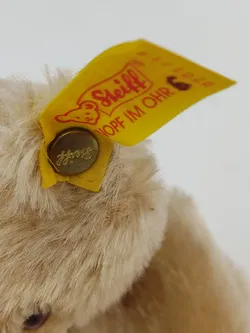 Kleiner Steiff Teddybär mit Schleife  - Bild 4