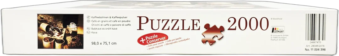 Ravensburger 2000-Teile-Puzzle Kaffeemotiv mit Bohnen und Tassen – Bild 3