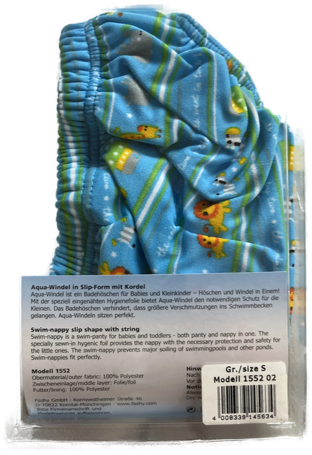 FASHY BABY Badewindelhose Gr. 62/68 (S) - Sommermuster, NEU – Bild 5