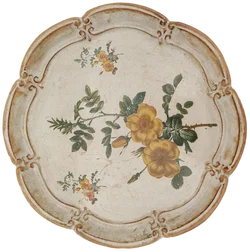Florentinisches Holz-Dekotablett aus Italien | Barock-Charme - Bild 1