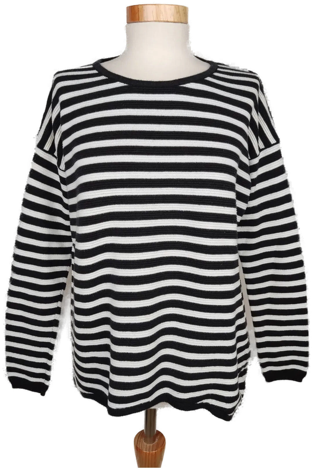 Rich&Royal Damen Pullover weiß/schwarz gestreift - XS/34 - Bild 4