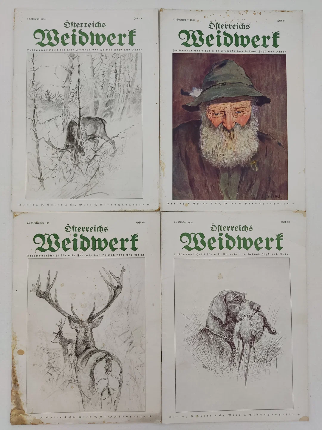 Österreichs Weidwerk - 11 Hefte - Jagdmagazin 1931 – Bild 2