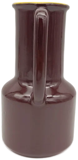 Vintage Ungarischer Wasserkrug (1,5 Liter) aus den 1970 Jahren. Rot-braun/Gelb - Bild 5