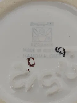 Gmundner Keramik Vase rosa Tupfen Höhe: 19.5 cm - Bild 2