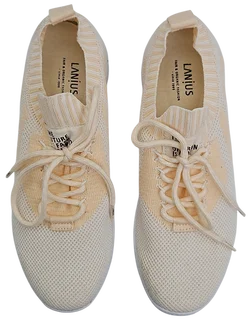 LANIUS TENCEL Damen Sneaker, weiß/beige - Gr. 41 – Vorschau 4