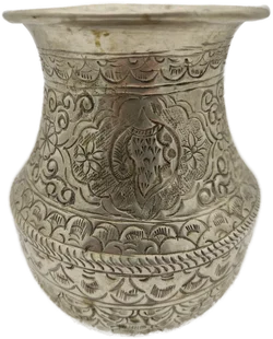 Zinnvase Metal Works Rajkot German Silver | Patina Mit Charme - Bild 3