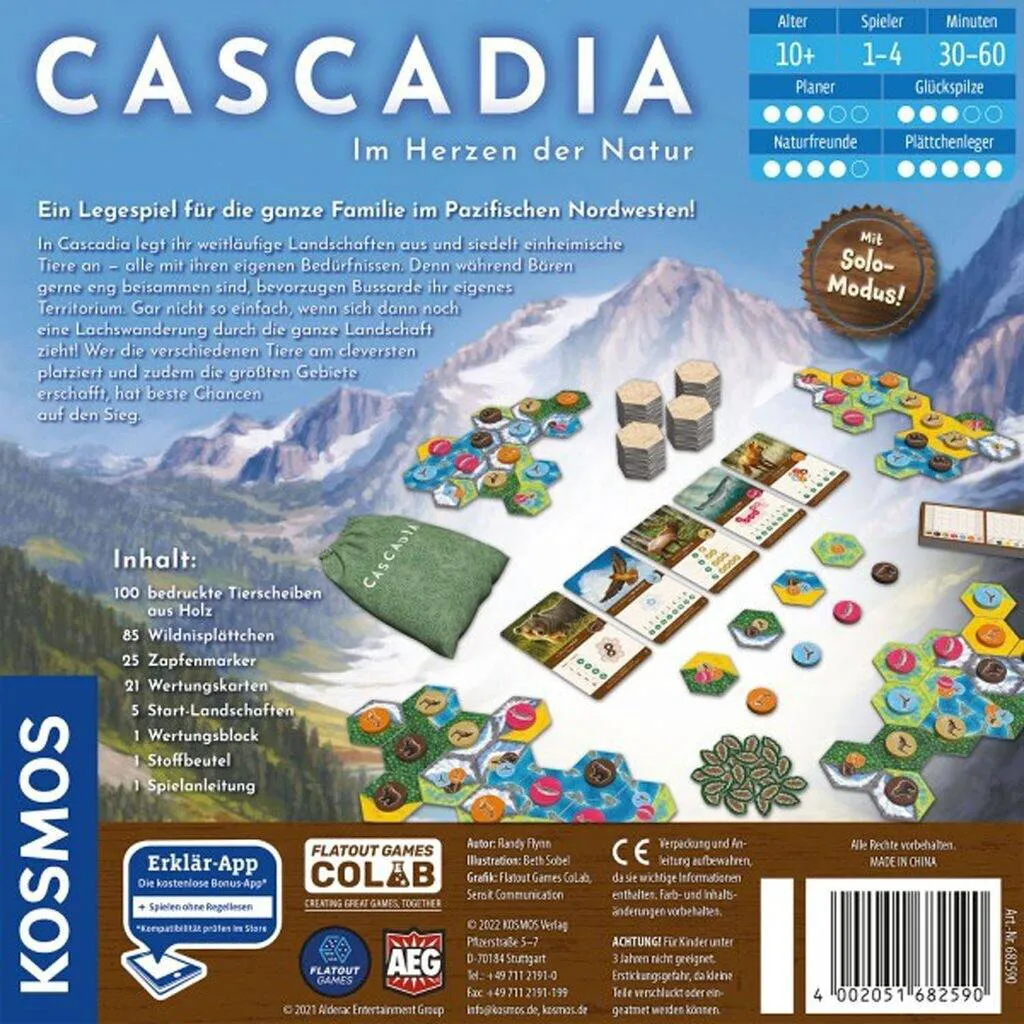 Cascadia – Im Herzen der Natur (KOSMOS, Legespiel) – Bild 3