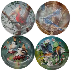 4er Sammelteller Set mit Vogelmotiven - Bild 1