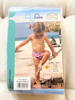 FASHY BABY Badewindelhose Gr. 74/80 (M), Sommermuster, NEU - Bild 1