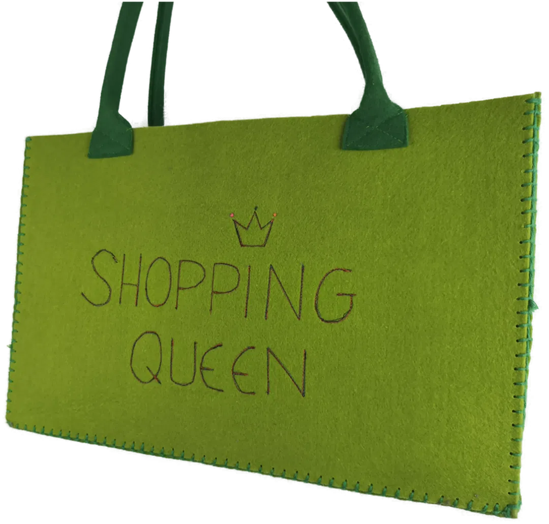 Filztasche Grün Shopping Queen - Bild 4