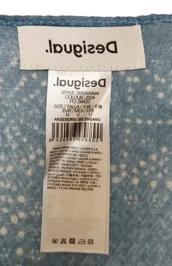 Desigual Damen Tuch hellblau mit silbernen Akzenten - Bild 3