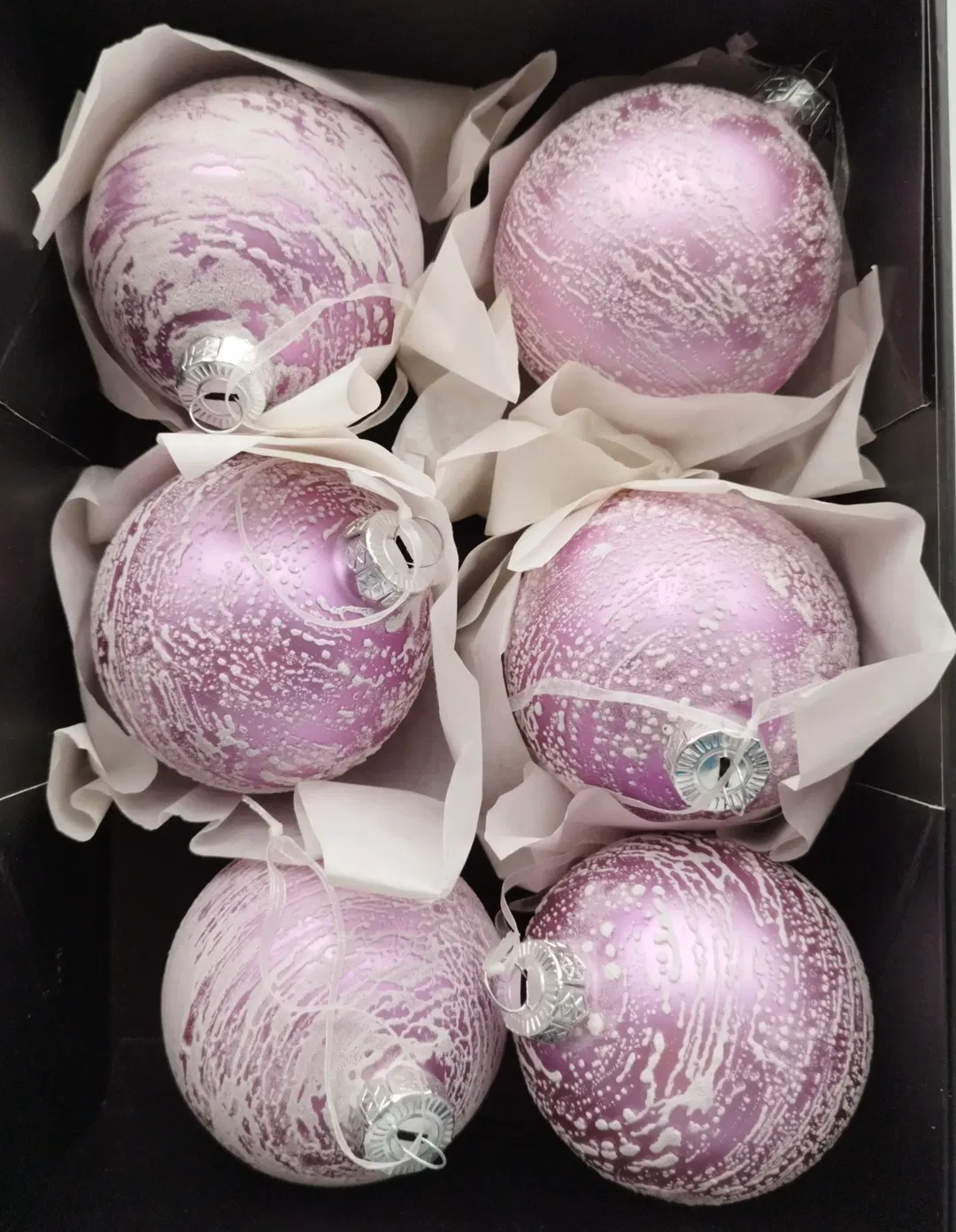 Glas-Christbaumkugeln, Mundgeblasen 6-tlg. | Festlich - Bild 1