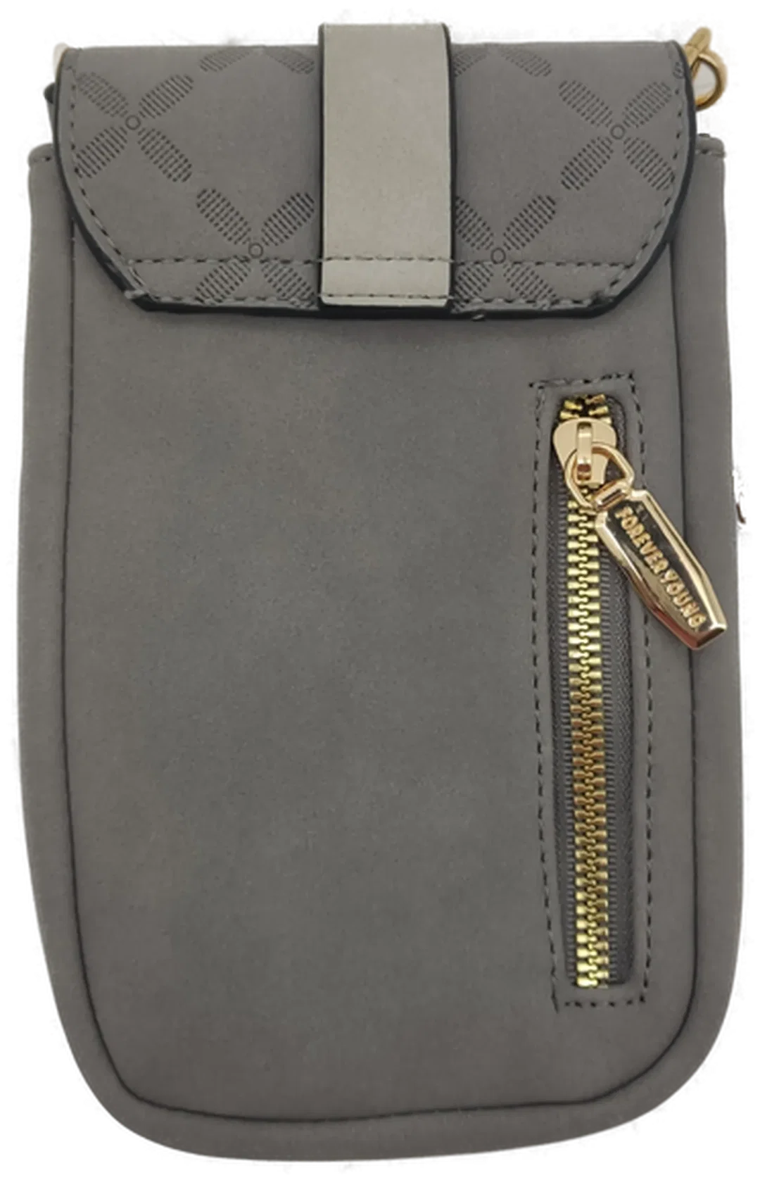MUIIKOLA Umhängetasche Grau – kleine Handtasche mit Trageriemen, 20 x 13 cm – Bild 2