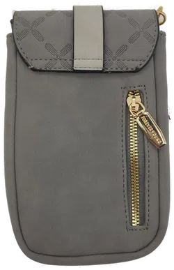 MUIIKOLA Umhängetasche Grau – kleine Handtasche mit Trageriemen, 20 x 13 cm - Bild 2